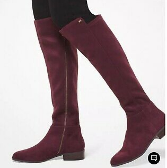 Michael Kors Shoes - NWOB Michael Kors Bromley Suede Boots in "Damson"
